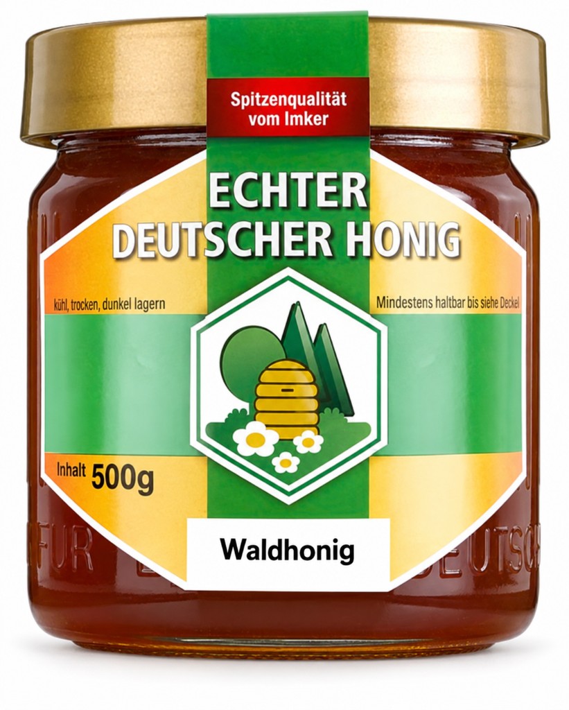 Glas Waldhonig, 500 g, echter deutscher Honig